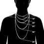 ARTURO ZETA 925 Solid Sterling Silver Figaro Link Chain Italian Necklace for Men