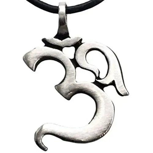 Trilogy Jewelry Pewter Ohm Om Yoga Buddha Namaste Pendant on Leather Necklace Trilogy Jewelry Pewter Ohm Om Yoga Buddha Namaste Pendant on Leather Necklace