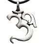Trilogy Jewelry Pewter Ohm Om Yoga Buddha Namaste Pendant on Leather Necklace Trilogy Jewelry Pewter Ohm Om Yoga Buddha Namaste Pendant on Leather Necklace