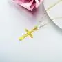 14K Solid Gold Cross Necklace for Women, Delicate Gold Italian Diamond-cut Cross Pendant Necklace Religious Jewelry for Girl, Wife, Mom, 16''-18'' 14K Solid Gold Cross Necklace for Women, Delicate Gold Italian Diamond-cut Cross Pendant Necklace Religious Jewelry for Girl, Wife, Mom, 16''-18''