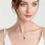 AOBOCO Guardian Angel Wings Sterling Silver Angel Wings with Blue Heart Embellished with Crystals from Swarovski Birthday Christmas Jewelry Gifts Ideas AOBOCO Guardian Angel Wings Sterling Silver Angel Wings with Blue Heart Embellished with Crystals from Swarovski Birthday Christmas Jewelry Gifts Ideas