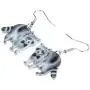 WEVENI Acrylic Northern Raccoon Earrings Dangle Drop Lovely Jewelry For Women Girls Ladies Gifts