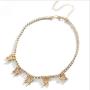 Easedaily Boho Necklaces Gold Butterfly Choker Rhinestone Pendant Short Necklace Chain for Women and Girls