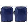 Ratnavali Jewels Silver Plated Cubic Zirconia Stud Earrings Jewelry For Women 9mm (Emerald Shape)