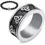 Gungneer Stainless Steel Triquetra Celtic Knot Ring Engagement Wedding Love Protection Irish Jewelry Men Women Gungneer Stainless Steel Triquetra Celtic Knot Ring Engagement Wedding Love Protection Irish Jewelry Men Women
