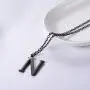 PROSTEEL Stainless Steel/Sterling Silver Initial Name Necklace, A to Z Initial Letter Personalized Necklaces for Men Women, Gold/Silver/Black Tone, 16''/20'' Adjustable, Come Gift Box