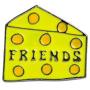 Charmart Best Friends Lapel Pin 2 Piece Set Macaroni and Cheese Enamel Brooch Pins Accessories Badges Gifts