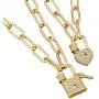 Al&Tiffy Love Heart Necklace for Woman and Girl 18k Gold Plated Dainty CZ Layered Chain Necklace,Gold Heart and Lock Pendent Necklace Jewelry Al&Tiffy Love Heart Necklace for Woman and Girl 18k Gold Plated Dainty CZ Layered Chain Necklace,Gold Heart and Lock Pendent Necklace Jewelry