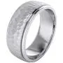 Heavy Solid Sterling Silver 6mm and 8mm Hammered Unisex Wedding Band Comfort Fit Ring Raised Center Polished Sides Heavy Solid Sterling Silver 6mm and 8mm Hammered Unisex Wedding Band Comfort Fit Ring Raised Center Polished Sides