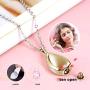 MJartoria Teardrop Necklace Stainless Steel Keep Memorial Cremation Jewelry for Loved One Urn Necklaces for Ashes