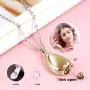 MJartoria Teardrop Necklace Stainless Steel Keep Memorial Cremation Jewelry for Loved One Urn Necklaces for Ashes