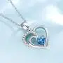 Birthstone Necklaces for Women Sterling Silver Birthstone Cubic Zirconia CZ Heart Pendant Necklace Fashion Jewelry Anniversary Birthday Gifts for Girls Her Mom Wife Daughter Yourself, 16+2 Inch Birthstone Necklaces for Women Sterling Silver Birthstone Cubic Zirconia CZ Heart Pendant Necklace Fashion Jewelry Anniversary Birthday Gifts for Girls Her Mom Wife Daughter Yourself, 16+2 Inch