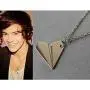 CICI 1D ONE DIRECTION Harry Style Paper Airplane Necklace, Fun Silver Alloy Fan Necklace CICI 1D ONE DIRECTION Harry Style Paper Airplane Necklace, Fun Silver Alloy Fan Necklace