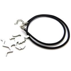 GWOOD Juggalette Pendant with 18 Inch Cord Necklace Silver Color