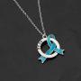 CENWA PCOS Gift Polycystic Ovary Syndrome Gift PCOS Zipper Pull/Necklace PCOS Awareness Jewelry