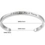 MAOFAED I can do Hard Things Cuff Bracelet Inspiration Jewelry Goddaughter Gifts