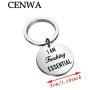 CENWA Essential Worker Gift Im Freaking Essential Keychain Social Distancing Jewelry Healthcare Gift First Responsers Gift