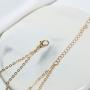 YienDoo Fashion Layered Sequin Necklace Gold Chain Choker Multilayer Bead Sequin Pendant Necklace Dainty Clavicle Chain Jewelry for Women and Girls
