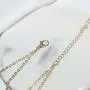 YienDoo Fashion Layered Sequin Necklace Gold Chain Choker Multilayer Bead Sequin Pendant Necklace Dainty Clavicle Chain Jewelry for Women and Girls