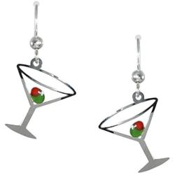 Sienna Sky Martini Glass with Olive Earrings 1038
