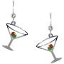 Sienna Sky Martini Glass with Olive Earrings 1038