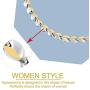 N+NITROLUBE Magnetic Therapy Necklace for Women Stainless Steel Necklace Chain Magnetic Jewelry Relieve Shoulder and Neck Pain (Silver-Gold)