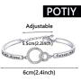 POTIY Nonna Jewelry Grandma Gifts Nonna Bracelet First My Nonna Forever My Friend Best Grandma Gifts Mom Granddaughter Mothers Day Jewelry Birthday Gift for Grandma