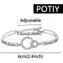 POTIY Nonna Jewelry Grandma Gifts Nonna Bracelet First My Nonna Forever My Friend Best Grandma Gifts Mom Granddaughter Mothers Day Jewelry Birthday Gift for Grandma