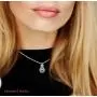 Dancing Diamond''Forever Love'' Two-Hearts Pendant Necklace in 925 Sterling Silver by Parade of Jewels (1/4 ct.tw.), 18'' Dancing Diamond''Forever Love'' Two-Hearts Pendant Necklace in 925 Sterling Silver by Parade of Jewels (1/4 ct.tw.), 18''