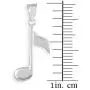 Music Jewelry 925 Sterling Silver Eighth Note Pendant Music Jewelry 925 Sterling Silver Eighth Note Pendant