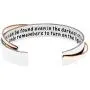 MS.CLOVER Encouragement Gift, Happiness Can be Found Even in The Darkest of Times, If One Only Remembers to Turn On The Light. Message Cuff MS.CLOVER Encouragement Gift, Happiness Can be Found Even in The Darkest of Times, If One Only Remembers to Turn On The Light. Message Cuff