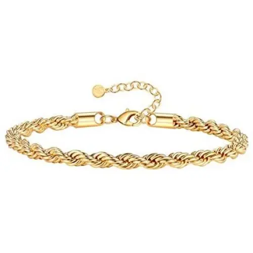 Gold Bracelets for Women, 14K Gold Plated Adjustable Dainty Layered Paperclip Chunky Figaro Herringbone Ball Rope Rectangle Cuban Link Chain Bracelet Gold Chain Bracelets for Women Girls Jewelry Gifts Gold Bracelets for Women, 14K Gold Plated Adjustable Dainty Layered Paperclip Chunky Figaro Herringbone Ball Rope Rectangle Cuban Link Chain Bracelet Gold Chain Bracelets for Women Girls Jewelry Gifts