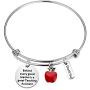 BAUNA Teaching Assistant Gift Behind Every Good Teacher is A Great Teaching Assistant Teachers Aide Key Chain TA Gift Thank You Gift for Teaching Assistant