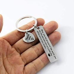 Hibetek Mentor Appreciation Gifts Jewelry Thank You Gift You Make a Difference Keychain for Volunteer Appreciation,Coach Mentor Gift,Employee Gift,Social Worker Gifts