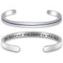 KUIYAI She Believed She Could So She Did Bangle Thin Blue Red Yellow Line Cuff for Women Female Officer Deputy Wife Police Office Gift Dispatcher Gift Firefighter Gift