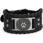 GuoShuang Viking Bracelet Norse Rune Bear Paw - Nordic Bracelet with Runic - Celtic Pagan Jewelry GuoShuang Viking Bracelet Norse Rune Bear Paw - Nordic Bracelet with Runic - Celtic Pagan Jewelry