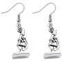 FUSTMW Microscope Dangle Earrings DNA Double Earrings Scientist Gifts Biology Chemistry Teacher Gift Science Nerd Jewelry Gifts