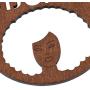 AONJU Womens Wooden Hollow African Dangle Earrings