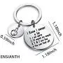 ENSIANTH Funny Sarcastic Gift I Know I Swear A lot I Am Very Sorry Ill Try to Be Good Keychain Rude Gift Best Friend Birthday Gift