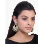 Aheli Indian Bollywood Designer Kundan with Beaded Chandbali Earrings Fashion Jewelry for Women