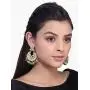 Aheli Indian Bollywood Designer Kundan with Beaded Chandbali Earrings Fashion Jewelry for Women Aheli Indian Bollywood Designer Kundan with Beaded Chandbali Earrings Fashion Jewelry for Women