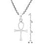 AeraVida Egyptian Hieroglyph Ankh .925 Sterling Silver Pendant Necklace
