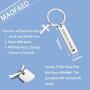 MAOFAED Christian Gift Saved by Grace Bible Verse Keychain Religious Jewelry Adult Baptism Gift