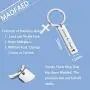 MAOFAED Christian Gift Saved by Grace Bible Verse Keychain Religious Jewelry Adult Baptism Gift