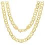 Nuragold 10k Yellow Gold Solid 7.5mm Anchor Mariner Link Chain Necklace, Mens Jewelry Lobster Lock 20'' 22'' 24'' 26'' 28'' 30''