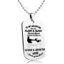 Basic House Dad/Mom To Son/Daughter Boys/Girls Jewelry Dog Tag Necklace Personalized Custom Military Dogtags Pendant