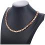 Feraco Copper Magnetic Therapy Necklace for Women Men Pain Relief for Arthritis 99.99% Pure Solid Copper Chain Necklace with Magnets Unique X Shape Links Adjustable