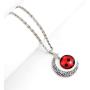 Red Ladybug Insect Earring Necklace Bracelet Set