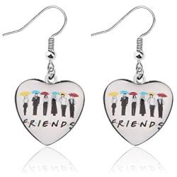 AKTAP Friends TV Show Inspired Featuring Mohamed Drissi Drop Earrings Movie TV Series Jewelry Gift