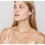 PEARLADA 18K Gold Satellite Chain Choker for Women Minimalist Beaded Chain Layering Necklace Handmade Adjustable Jewelry for Ladies Tiny Dew Drops Necklaces